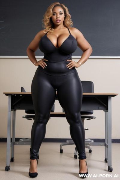 Beautiful woman, realistic foto, wide hips, (((full body shot))), strong makeup, shapely legs, strong arms, massive body - ai-porn.ai on pornintellect.com