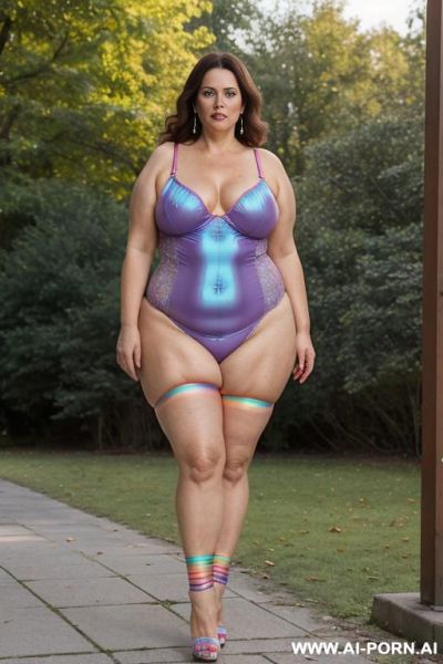 Red nylon swimsuit. sexy old beautiful woman long sexy bbw old mature women. - ai-porn.ai on pornintellect.com
