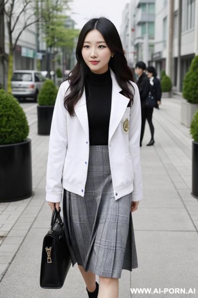 中国萝莉女孩，性高潮表情，粉色迷你裙坐在高脚凳，双脚穿着睡觉吊带高跟，叉开腿，淫荡自慰 - ai-porn.ai on pornintellect.com