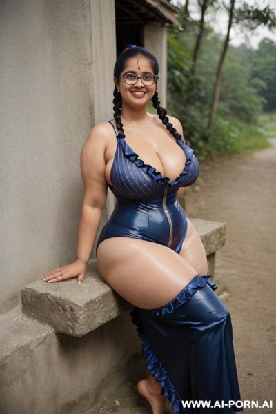 Body phot a river bank.((british bbw (thick with love handless)). ((wearing a red tiger striped sexy and hot 1 piece swimsuit wetsuit and a dark-blue ruffle silk micro-skirt)). she is smiling. women 0 years old over w - ai-porn.ai - Britain on pornintellect.com