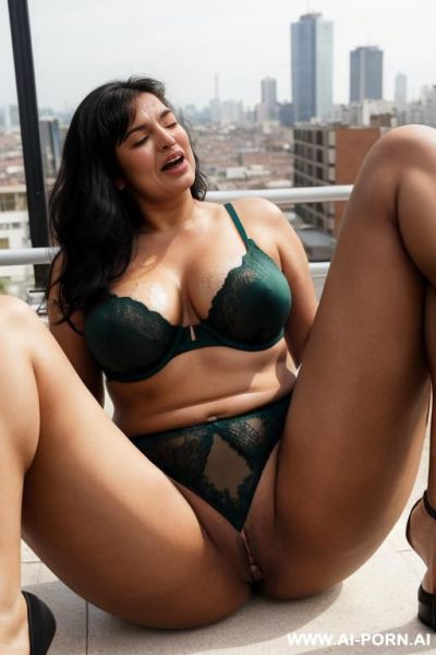 Bigf fat thunder thighs with stretch marks and very big obese ass in a bikini - ai-porn.ai on pornintellect.com