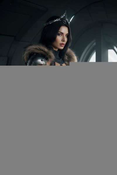 (medium shot), (front view), (eye contact), (looking at viewer), sci-fi dark fantasy swordswoman, dominant body pose, threaing looking woman, arrogant cruel face, ultra realistic, slender sinewy body, - ai-porn.ai on pornintellect.com