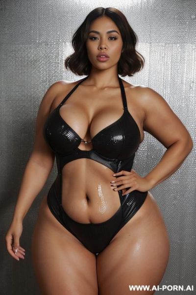 ((((photograph of a milf curvy woman )))) ultra realistic ,(((gigantic wide hips ))),((celulitis huge fat legs)) ((thicc body)) ,beautiful curves, sexy body, ((perfect big booty )), sexy, (((very - ai-porn.ai on pornintellect.com