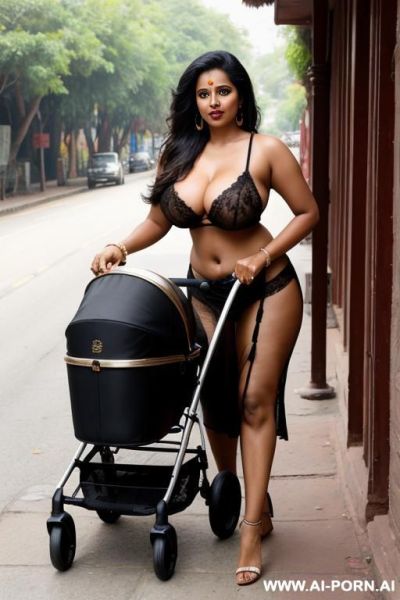 Pram, indian woman, tits - ai-porn.ai - India on pornintellect.com