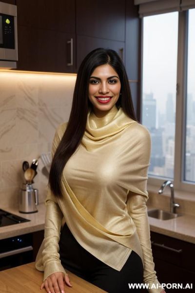((lanky)), ((( persian ))), ((long sleeve crew neck dupatta)), (christmas), (big full lips), ((smiling at the camera)), photorealistic, (ultra detailed photo), (hyper realistic photo), standing in a - ai-porn.ai - Iran on pornintellect.com