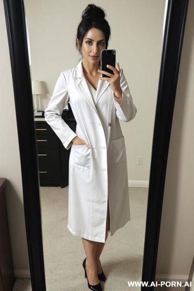 A sexy hot milf woman doctor fully nude in doctor coat - ai-porn.ai on pornintellect.com