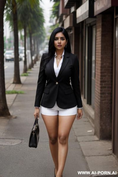 Blazer, skin tight hotpants - ai-porn.ai on pornintellect.com