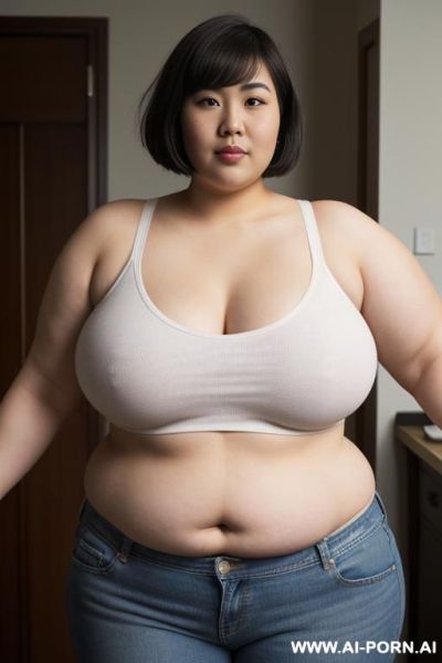 White asian woman undress - ai-porn.ai on pornintellect.com