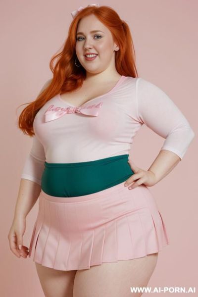 (((half body photo shot close up))). a (((british, very obese redhead))), ((thick body, with tummy and love handless)). lingerie garter belt top. (((dinamyc angle))) - ai-porn.ai - Britain on pornintellect.com