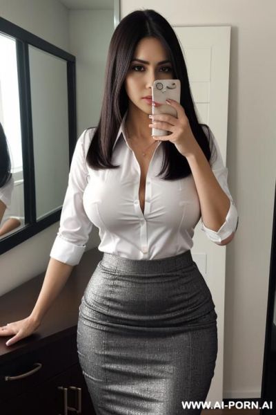 ((business shirt)), pencil skirt, ((highly detailed face)) - ai-porn.ai on pornintellect.com