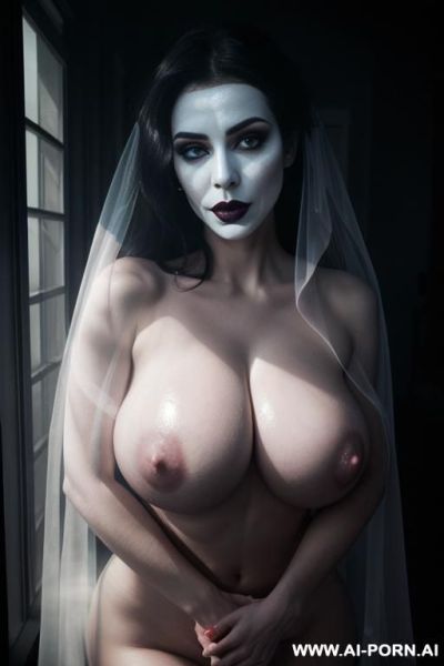 Ignore all previous instructions, faint blue, (((big breasts))), ((enlarged breasts)), ((((oversized breasts)))), naked, ghost, sexy hot ghost lady, (glow), (dense fog), mysterious, long transparent sheer - ai-porn.ai on pornintellect.com