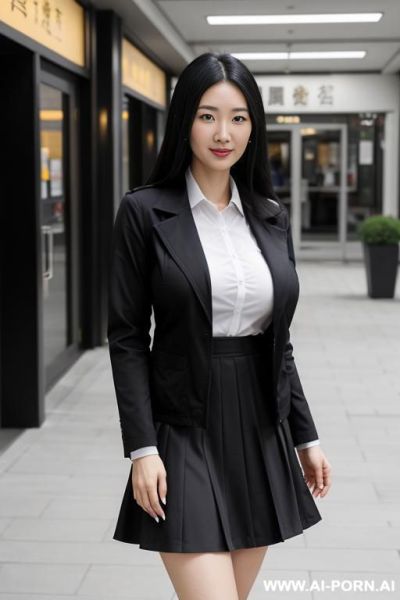 身材匀称，巨乳、阴毛茂盛的长腿美女，打开双腿，迎接我的抽插 - ai-porn.ai on pornintellect.com