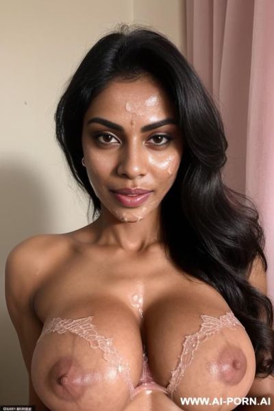Naked, flashing tits, femi muscle, toned, beautiful, model - ai-porn.ai on pornintellect.com