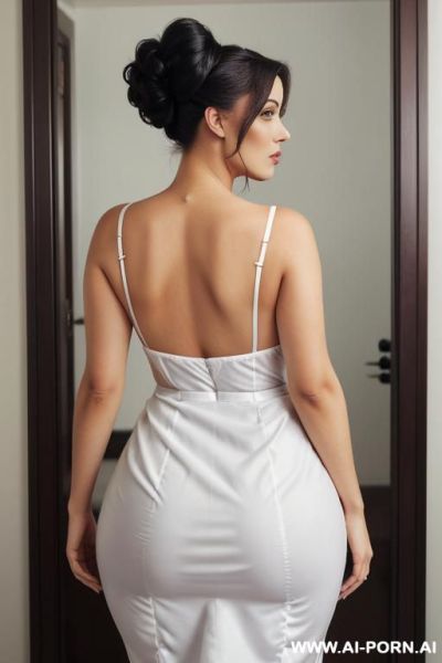 Beautiful face, curvy ass, eye contact - ai-porn.ai on pornintellect.com