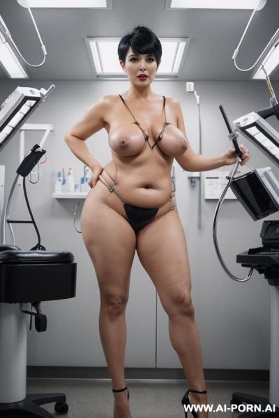 (bdsm leather) (plump) (surgical operating room) - ai-porn.ai on pornintellect.com