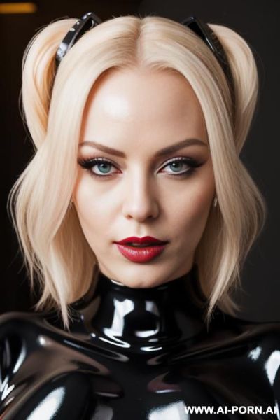 (((slutty pornstar))), ((latex fetish bimbo)), (pov eye contact), (on top) - ai-porn.ai on pornintellect.com