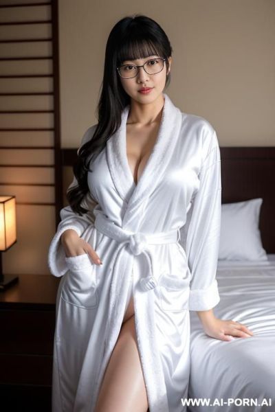 Big thighs. tall, in the bedroom, in glasses, bang, - ai-porn.ai on pornintellect.com