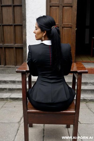 Guatemala woman, very dark skin, traje clothes - ai-porn.ai on pornintellect.com