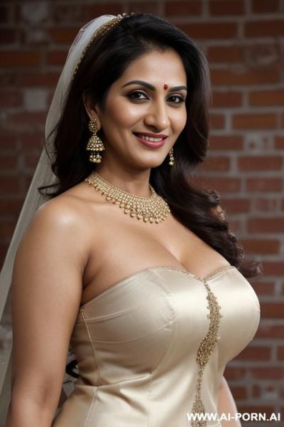 Fancy wedding dupatta , oval office, brick wall background , lean, (photorealistic), (ultra detailed photo), (hyper realistic photo), ((busty)), (vamkeshi bhabhi ), hud3 - ai-porn.ai on pornintellect.com
