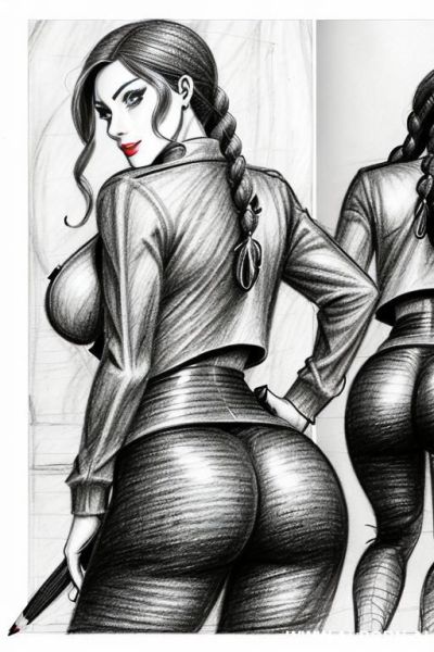 ((((mediun body shot)))) (((on three panels))) ((((image comic-drawing pencil style)))) ((((from behind)))) ((((ass close up)))) ((((security guard)))) ((((walking)))) ((((big eyes)))) pretty italian woman - ai-porn.ai - Italy on pornintellect.com