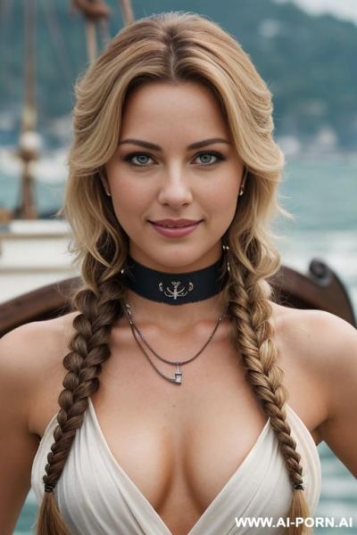 (topless), (soft alluring smile), (wide hips), (winter background), (overcast day), (even lighting), (light tan), (necklace), (ftv) - ai-porn.ai on pornintellect.com
