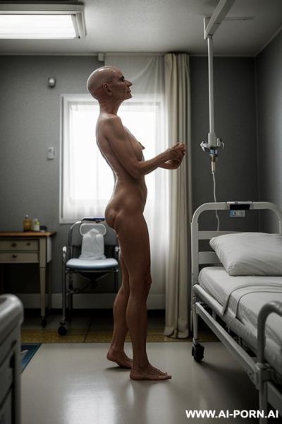 ((very old mature grandma hugging and kissing misogynistic thirty year old bald man)) ((completely nude barefoot)) ((man standing on floor hugging and kissing woman)) ((full body side view)) ((hi-quailty)) - ai-porn.ai on pornintellect.com