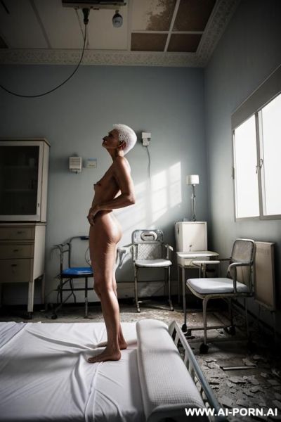 ((very old mature grandma hugging and kissing misogynistic thirty year old bald man)) ((completely nude barefoot)) ((man standing on floor hugging and kissing)) ((full body side view)) ((hi-quailty)) - ai-porn.ai on pornintellect.com