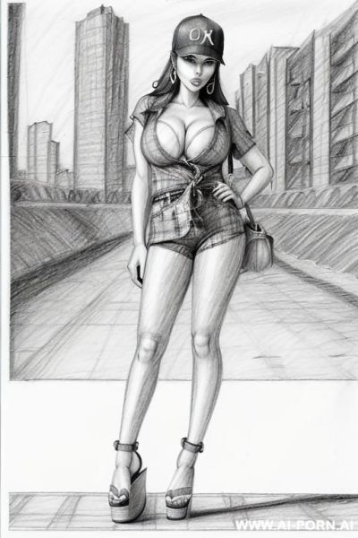 ((((image comic-drawing pencil style))) (((full body shot))) , (hoop earrings), long, chuby, ((((sadly)))) , brunette pixie haircut, (sexy slut), (((most beautiful woman ever))), (landscape underground - ai-porn.ai on pornintellect.com