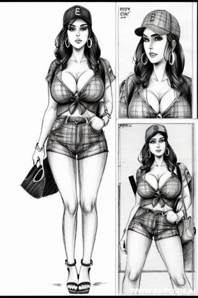 ((((image comic-drawing pencil style))) (((full body shot))) , (hoop earrings), long, chuby, ((((sadly)))) , brunette pixie haircut, (sexy slut), (((most beautiful woman ever))), (in the underground - ai-porn.ai on pornintellect.com