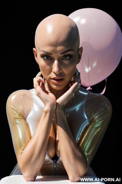 Perfect androgynous, perfect faceasian-american perfect androgynous bald ballerina, short latex skirt, ((lightly curved)), ((bulge on crotch)) ((bulging crotch)), ((crotch show bulge)), ((huge inside panties - ai-porn.ai - Usa on pornintellect.com