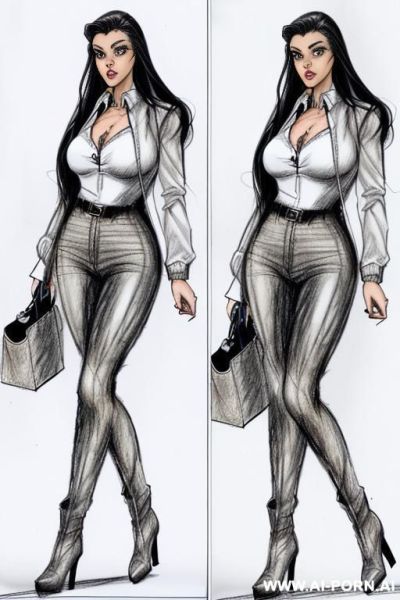((((full body shot)))) (((on three panels))) ((((each panel a different pose sexy)))) ((((image comic-drawing pencil style)))) down level shot ((((exiting elevator)))) ((((security guard)))) ((((walking)))) - ai-porn.ai - Italy on pornintellect.com