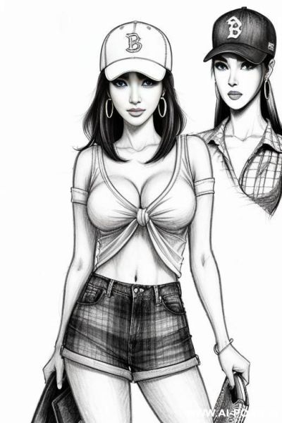 At the underground parking (((image comic-drawing pencil style))) (((medium body shot))) (hoop earrings) long, chuby, (((confused))) brunette pixie haircut (sexy slut) ((((japanese woman)))) (((huge eyes))) - ai-porn.ai - Japan on pornintellect.com