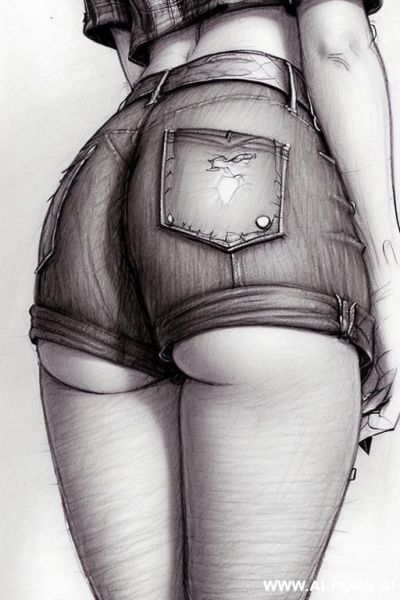 ((((landscape a under ground parking)))) (((image comic-drawing pencil style))) (((close up ass shot))) brunette pixie haircut (sexy slut) (from behind) ((((chuby ass)))) (walking sexy) (short-sleeved - ai-porn.ai on pornintellect.com