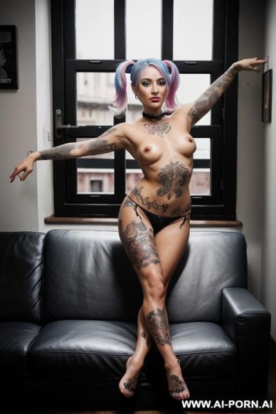 Perfect image, a naturally, realistic, cuba, pantyless, straight wavy, best tighs, meaty hips size, smle, womanly, beefy, stout body, correct posture, keep straight. - ai-porn.ai on pornintellect.com