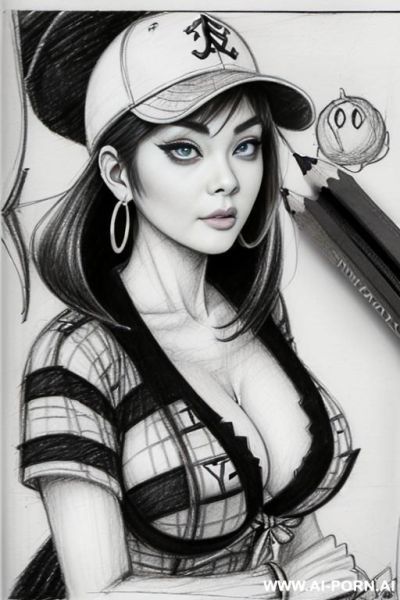 ((((image comic-drawing pencil style))) ((((boobs on close up)))) , (((medium body shot))) , (hoop earrings), brunette pixie haircut, (sexy slut) ,((((pouting lipd)))) ((((japanese woman)))) , ((((huge - ai-porn.ai - Japan on pornintellect.com