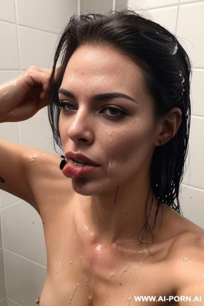Sport bra, alluring bottom allowing wet showers - ai-porn.ai on pornintellect.com