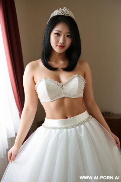 Short philipina woman with big breasts in wedding skirt and top - ai-porn.ai on pornintellect.com