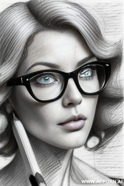 ((((in one panel))) ((((face close up shot)))) ((((image comic-drawing pencil style)))) ((((very astonished eyes)))) pretty italian woman full lips, very astonished, blonde curly haircut ((((image comic-drawing pencil style)))) - ai-porn.ai - Italy on pornintellect.com