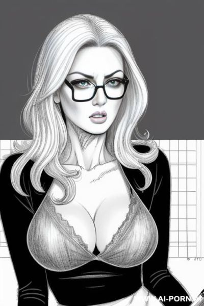 ((((in one panel))) ((((mediun body shot)))) ((((image comic-drawing pencil style)))) down level shot boobs in closedup ((((in the office)))) ((((anger)))) ((((big eyes)))) pretty italian woman full - ai-porn.ai - Italy on pornintellect.com