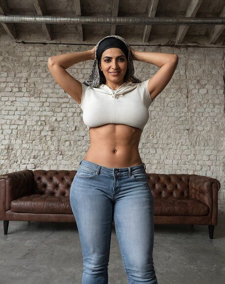 Two fat women model totally naked in a warehouse after changing outfits - pornpics.com on pornintellect.com