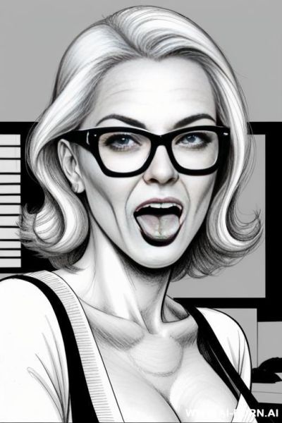 ((((image comic-drawing pencil style)))) ((((close up face shot)))) ((((wi a haze of infatuation)))) ((((in the office)))) ((((open mouth and tongue out)))) ((((silly face)))) pretty italian woman full - ai-porn.ai - Italy on pornintellect.com