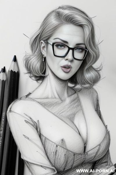 ((((image comic-drawing pencil style)))) ((((medium body shot)))) (((in the office)))) ((((very serious face)))) ((((sideways)))) ((((open mouth)))) pretty italian woman full lips, muscle fit , black short - ai-porn.ai - Italy on pornintellect.com