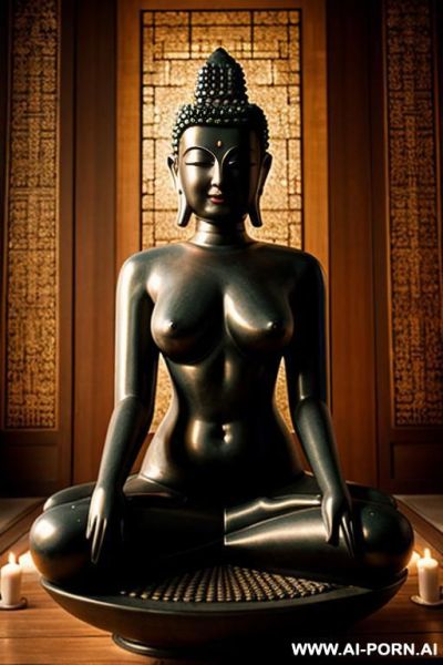 A female buddha goddess, nude - ai-porn.ai on pornintellect.com
