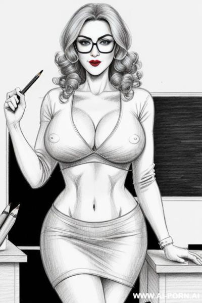 ((((in one panel))) ((((mediun body shot)))) ((((image comic-drawing pencil style)))) down level shot boobs in closedup ((((in the office)))) ((((silly face)))) ((((big eyes)))) pretty italian woman full - ai-porn.ai - Italy on pornintellect.com