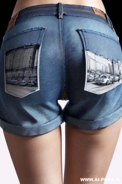 ((((landscape a under ground parking)))) (((image comic-drawing pencil style))) (((close up ass shot))) (from behind) ((((chuby cheek)))) ((((walking)))) shirt with a knot ((((jeans shorts)))) (((image comic-drawing pencil style))) - ai-porn.ai on pornintellect.com
