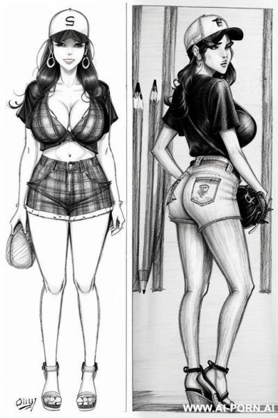 ((((image comic-drawing style))) (((full body shot))), (at the sunset) , (hoop earrings), long, ((((sadly)))), japanese brunette pixie haircut, ((((chuby sexy slut)))) , (((most beautiful woman ever))), - ai-porn.ai - Japan on pornintellect.com