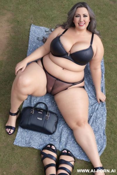 An anime style woman with big boobs and big butt in a strip club with a bikini - ai-porn.ai on pornintellect.com