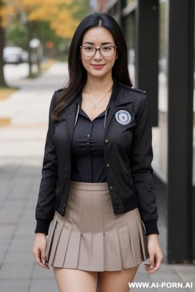 Big thighs. in glasses, - ai-porn.ai on pornintellect.com