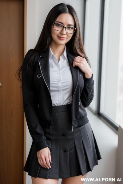 Big thighs. in glasses, - ai-porn.ai on pornintellect.com