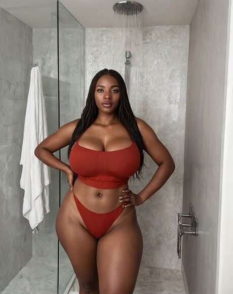 Pretty black girl removes a bodystocking to go nude in a bathroom - pornpics.com on pornintellect.com